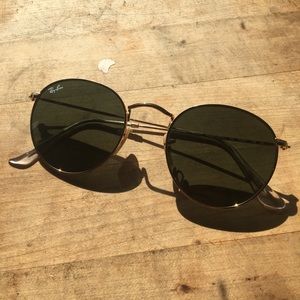 Gold Rimmed Round Ray-bans